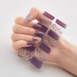 Cozimento de esmaltes grátis para mulheres, adesivo de design de arte, cobertura completa de unhas, adesivos coloridos, decoração - Image 2