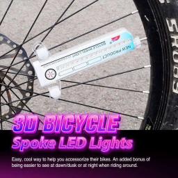 3D Bicicleta Falou Luzes LED Bicicleta Motocicleta Roda Raiou luz Protetor Cobre Tubo Para Motocross Bicicleta Bicicleta Cool Acessórios - Image 5