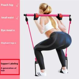 Portátil Pilates Bar Kit, Resistência Band, Yoga Stick, Exercício, Pé Loop para Yoga, Stretch Sculpt, Torcendo Sit-Up - Image 2