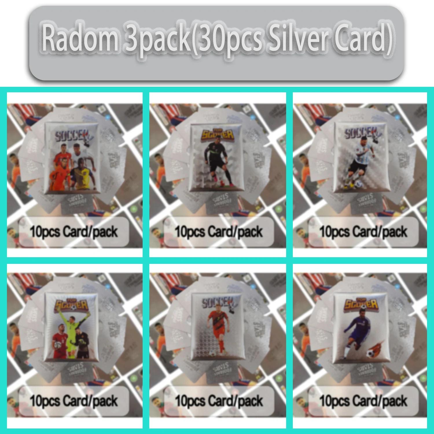 Edição limitada de ouro mundo futebol estrelas cartões, material plástico, brinquedos jogador de futebol, presentes de fã infantil, novo, 30-55 pcs - Image 1