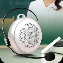 Mini alto-falante portátil Megafone com microfone para professor, amplificador de voz de alta potência, display pessoal multifuncional sem fio - Image 2