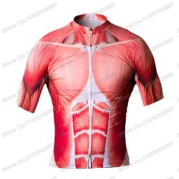 Conjunto de Jersey Ciclismo do músculo humano para homens, roupas de ciclismo de verão, camisa de bicicleta de estrada, MTB Maillot, popular, 2023 - Image 2