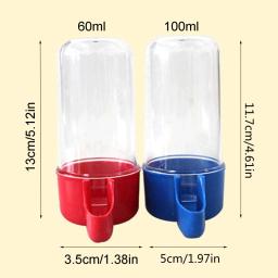 2-piece pássaro dispensador de água para gaiola automática papagaio waterer sem alimentador de bagunça - Image 6