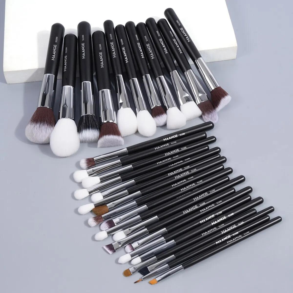 Escovas de maquiagem profissional Set Cosméticos Beleza Ferramentas, Fundação, Sombra, Corretivo, Mistura, Fluffy Cerdas Em Pó, 30Pcs - Image 1