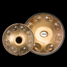 Novo tambor de mão de 17 notas 440/432Hz 22 polegadas Tambor de mão de aço D menor, tons personalizáveis para C/E major e E menor, 14,12,10,9nota - Image 4