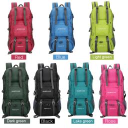 50l ao ar livre mochila de acampamento escalada saco à prova dwaterproof água montanhismo caminhadas mochila saco de desporto de náilon escalada com capa - Image 6