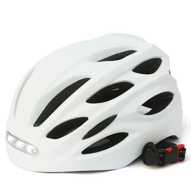 Novo led ciclismo capacete de bicicleta com luz da cauda led intergrally-moldado esporte ao ar livre equitação ciclismo equipamentos de bicicleta da motocicleta - Image 1