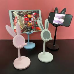 Cute Cartoon Bunny Phone Stand, ajustável e compatível com iPhone, Kindle, IPad, Switch, Tablet e muito mais - Image 2