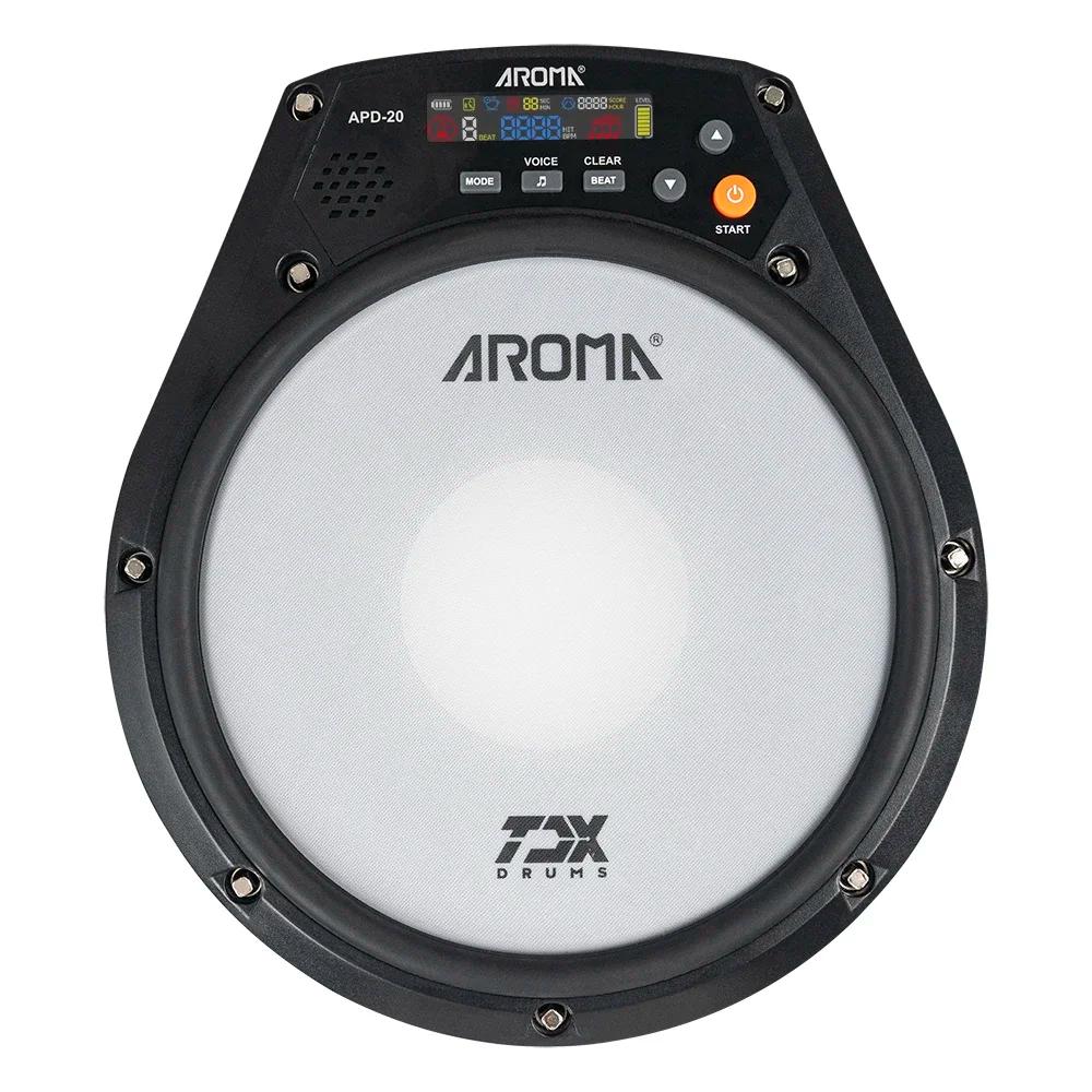 Aromma-Electronic Mute Drum Batendo Board, mudo eletrônico Pad, Vocal, Metrônomo Formação, Instrumento de Percussão, APD-20 - Image 1
