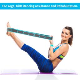 Correia elástica de alongamento de ioga com alças, alça elástica para balé, perna, corpo, faixa elástica para ioga, dança, pilates, ginástica - Image 5