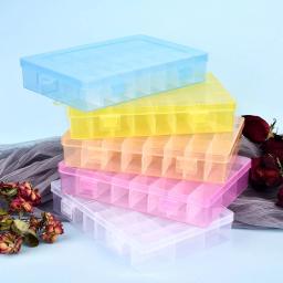 Caixa De Linhas De Costura Transparente, Estojo De Armazenamento De Bobinas, Carretel De Agulha, Organizador, Household, DIY, Acessórios De Costura, 24 Grades, 42 Eixos - Image 3