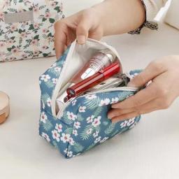 Sacos de cosméticos de algodão para meninas saco de maquiagem saco de guardanapo para senhoras saco de organizador de tampão mini sacos de cosméticos - Image 4