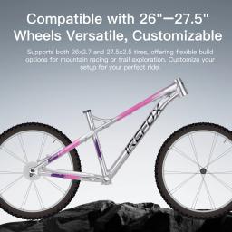 Bolany quadro de cauda dura 27.5 polegadas ultraleve 6061 liga alumínio mountain bike am mtb quadro 142x12mm através do eixo conjunto tigela livre - Image 3