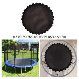 Tapete de trampolim preto reutilizável para treino doméstico durável equipamento leve redondo - Image 3