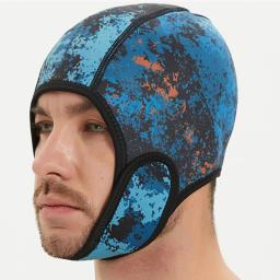 Profissional mergulho capuz boné chapéu 2mm neoprene wetsuit capuz chapéu de natação esportes aquáticos surf subaquático mergulho capuz boné - Image 3