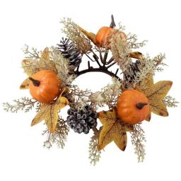 Grinalda de vela, vela artificial, guirlanda anel, construção robusta, ferramenta decorativa para mesa de jantar, outono - Image 1
