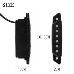 Captador de buraco de som de guitarra, acessórios de fio de conexão com chave de fenda captador de guitarra magnética para peças de guitarra acústica clássica - Image 6
