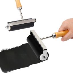 Rolo De Tinta De Borracha Profissional, Ferramenta De Construção De Estampagem, Arte Artesanato Pintura, Acessório De Decoração, Impressão Rígida, 5cm, 10 cm, 15cm - Image 5