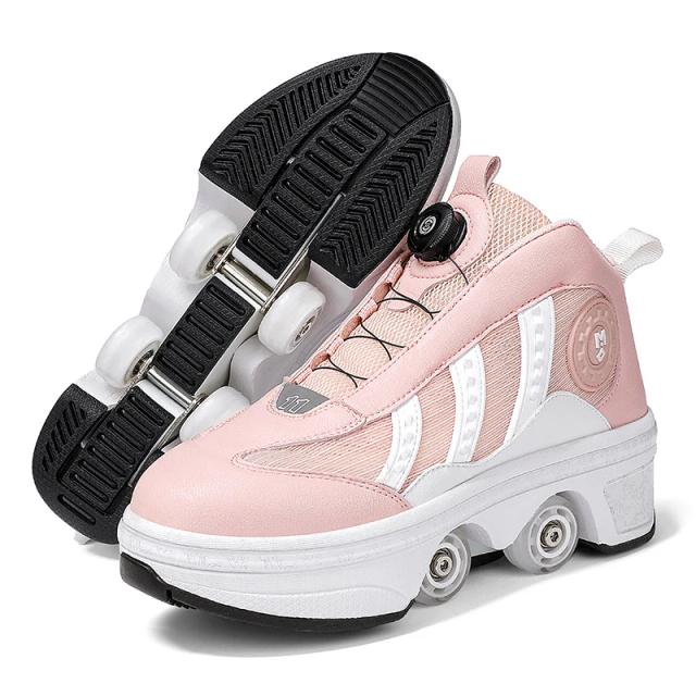 Tênis de Skate Infantil 4 Rodas para Meninos e Meninas - Presente Divertido