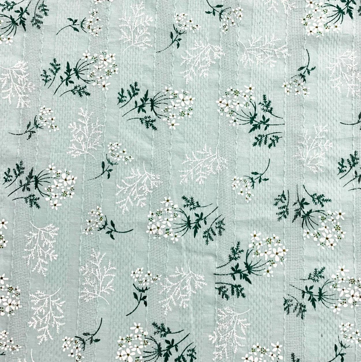 Bordado oco impressão Jacquard tecido, ramo de flores, pano de algodão, fazer decoração de vestido, casa 150g por m, 50x 140cm - Image 1