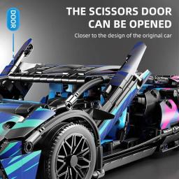Controle remoto Super Car Building Block Kits para adultos e adolescentes, 42115 carros, escala 1:14, 1314pcs - Image 6