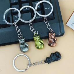 Mini luva de boxe Keychain, chaveiro do metal do esporte, amantes da aptidão, recordações do clube, presentes - Image 3