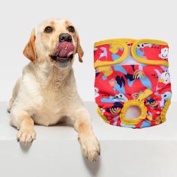 Fraldas de incontinência à prova de vazamento confortáveis para cães, Fraldas para cães, Cão dos desenhos animados - Image 6