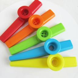 Plástico colorido Kazoo flauta para crianças, instrumento musical, tocando instrumentos de performance, Ukulele parceiro, 10 pcs - Image 5