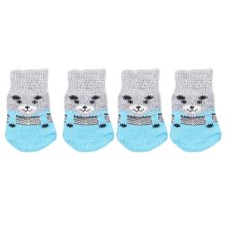 Criativo animal de estimação suprimentos cão de estimação filhote de cachorro gato sapatos chinelos antiderrapante meias pet bonito interior para pequenos cães gatos botas de neve meias - Image 5