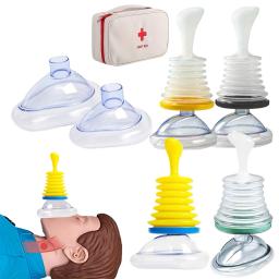 Máscara de Respiração Artificial, Treinador de Asfixia, Cardiopulmonar, Kit de Ressuscitação, Asfixia, Segurança Doméstica, Kit de Primeiros Socorros, 1 Conjunto - Image 3