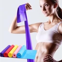 1pcs faixa de resistência látex yoga cinto de fitness elástico faixa de treinamento de força elástico - Image 2