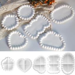 Bandeja De Armazenamento De Bolha De Silicone, Cimento De Gesso De Resina DIY, Molde De Fundição, Flor Redonda, Nuvem, Coaster Da Forma Do Coração, Decoração De Casa, Presente - Image 1