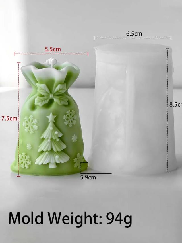 Molde de Silicone Vela DIY Alívio Elk Árvore Enfeites Natal Artesanal Aroma Cera Artesanato Resina Molde Casa