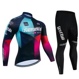 Terno De Ciclismo De Downhill De Manga Longa, Uniforme De Corrida Pro, Conjunto De Jersey Premium Anti-UV, Tour De Italy, Secagem Rápida, Outono - Image 3