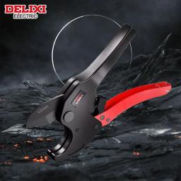 DELIXI-Tubo elétrico cortador, Tesoura de tubos, SK5 Material Ratchet cortador, PVC, PU, PP, PE Mangueira de corte, Ferramenta manual para encanador, Homeowner - Image 5