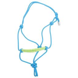 Corda trançada ajustável cabeça de cavalo brida headstall mostrar halter colar de treinamento portátil para cavilhas fornecimento de cavalo - Image 5