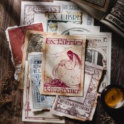 Mr. Paper-conjunto de papel Scrapbooking vintage, biblioteca Story Design, 30pcs - Image 5