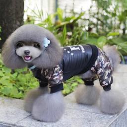 Casaco de Inverno Quente Customes para Cães Pequenos, Macacão Filhote Engrossar, Camuflagem FBI Big Dog Coat, Pet Roupas, Grande, S a 9XL - Image 4