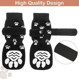Anti Slip Dog Grip meias com correias, controle de tração, indoor em madeira piso desgaste, pet pata protetor para todos os cães - Image 5