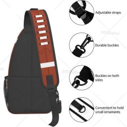 Bolsa tipo estilingue de futebol americano Bolsa de peito Bolsa crossbody de futebol americano para homens e mulheres - Image 4