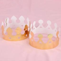 Rei coroa para crianças e adultos, festa de aniversário decoração chapéu, conjunto de 10 peças - Image 4