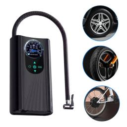 Compressor de ar elétrico Mini bomba de pneu, alta precisão, bomba inflável eletrônica, inflando rápido para motocicleta, carro, bicicleta, 12V - Image 1