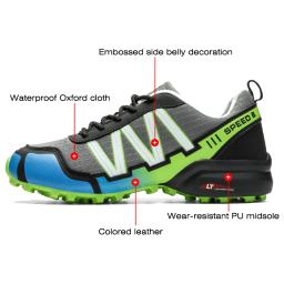 Sapatos de ciclismo impermeáveis para homens e mulheres, MTB Bike Riding Sneakers, Sapatos de motocicleta, Tênis de bicicleta - Image 2