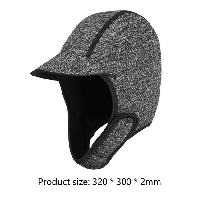 Capô de Neoprene para Mergulho, Surf e Rafting - Chapéu Protetor Solar para Natação
