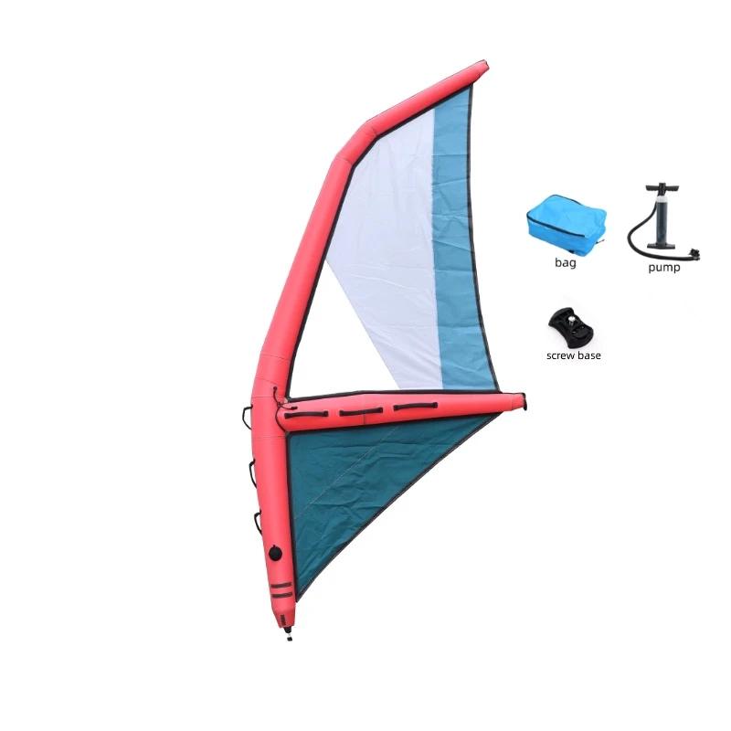 Velas dobráveis de vento e surf com base, vela inflável, vela windsurf, equipamento assistido por energia para pranchete SUP - Image 1