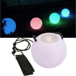 Colorido LED POI Jogado Bola, RGB Brilhando Adereços Mão, Desempenho De Palco, Bolas De Dança Do Ventre, Festa Festival Acessórios, 1 Pc - Image 2
