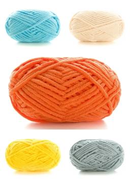 Fio de algodão multicolorido para tricô manual, fio de crochê, lã de boneca DIY, chapéus e cachecóis, 1pc - Image 6