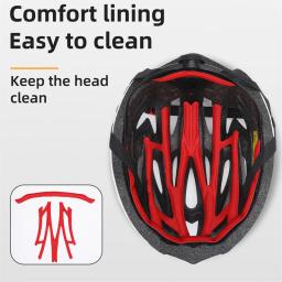 West Biking-Capacete de Ciclismo Ultraleve, Capacete de Bicicleta Integralmente Moldado, Respirável, Absorção de Choque, Motocicleta, E-Bike, Bicicleta - Image 4