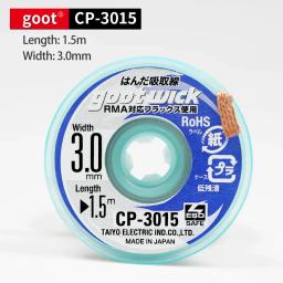 GOOT-Desoldering Wick com Fio De Cobre Trançado, Ferramentas BGA Solda Removedor De Pasta, Original, Alta Qualidade, CP2015, 1515, 3015, 3515, 2515 - Image 5