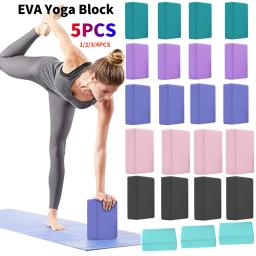 1-5 pçs eva bloco de yoga à prova de umidade blocos de yoga de alta densidade cor sólida yoga equilíbrio tijolos corpo moldar blocos de yoga para medit - Image 2